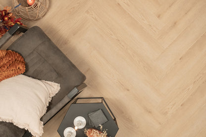 Floer Walvisgraat Click PVC - Bryde Bruin
