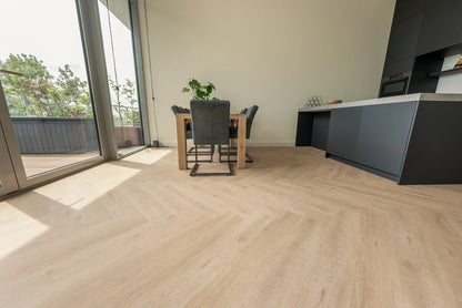 Floer Walvisgraat Click PVC - Gaia Grijsbeige - productfoto 24