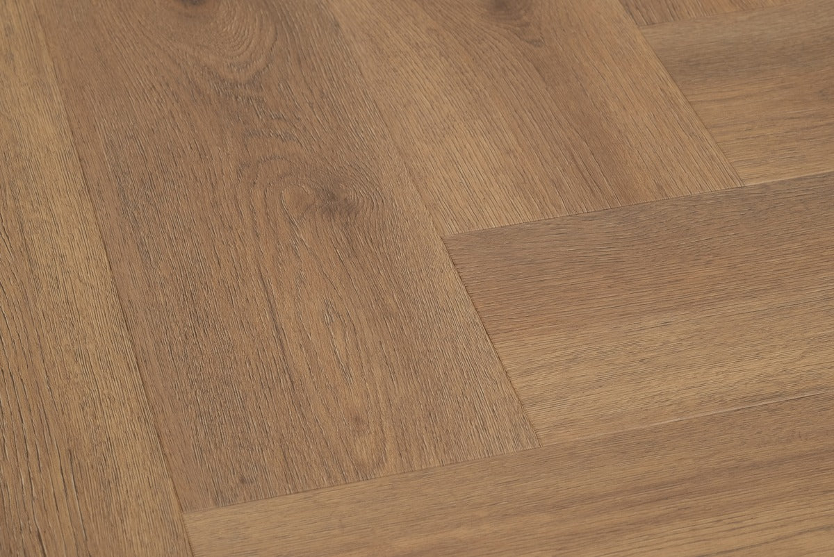 Floer Walvisgraat Click PVC - Narwal Nootbruin