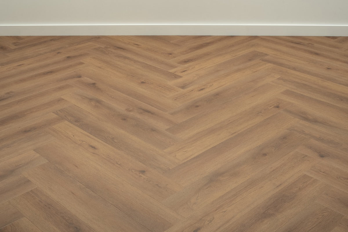 Floer Walvisgraat Click PVC - Narwal Nootbruin