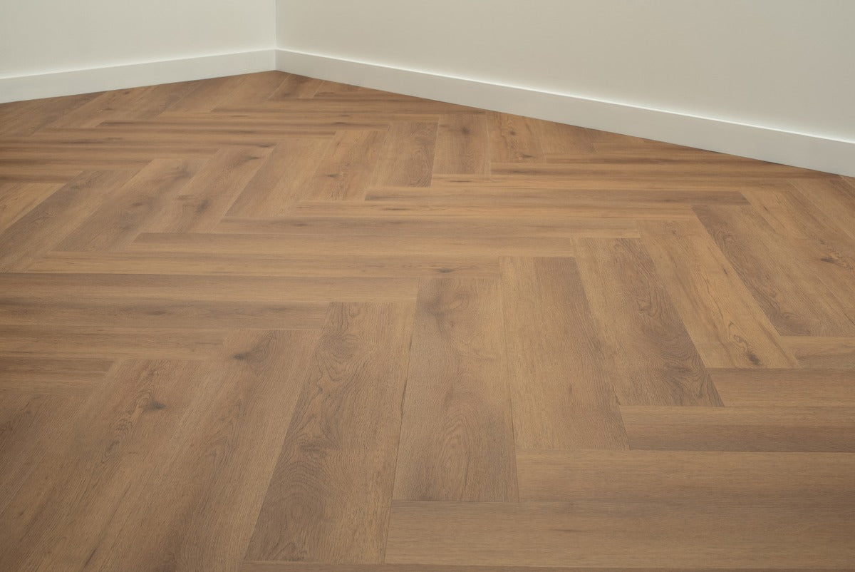 Floer Walvisgraat Click PVC - Narwal Nootbruin