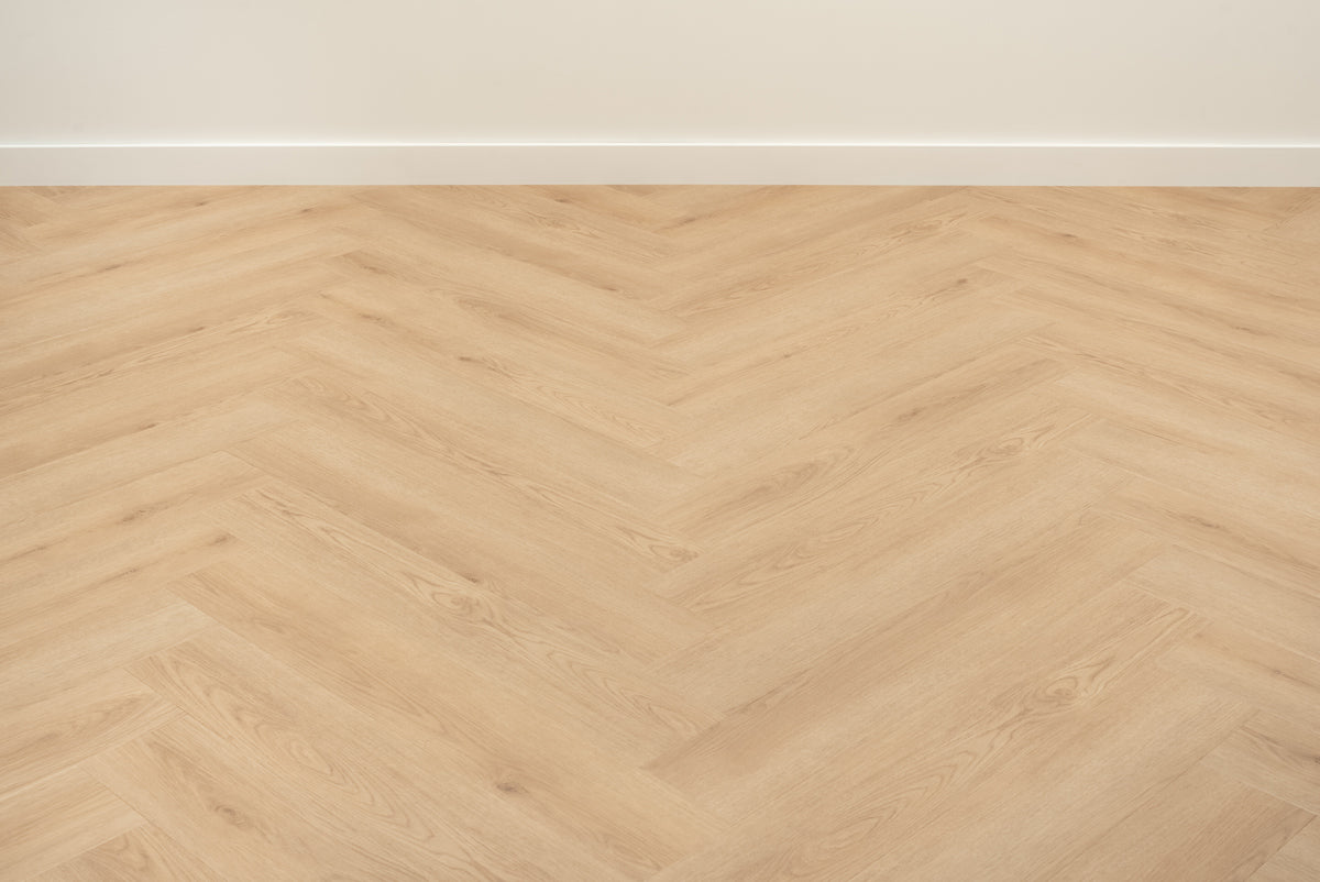 Floer Walvisgraat PVC - Bryde Bruin