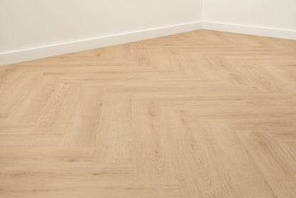 Floer Walvisgraat PVC - Bryde Bruin