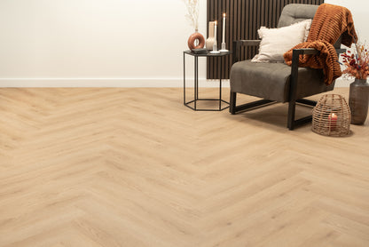 Floer Walvisgraat PVC - Bryde Bruin