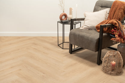 Floer Walvisgraat PVC - Bryde Bruin