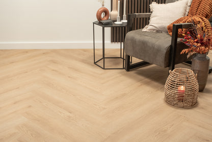 Floer Walvisgraat PVC - Bryde Bruin