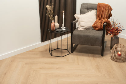 Floer Walvisgraat PVC - Bryde Bruin