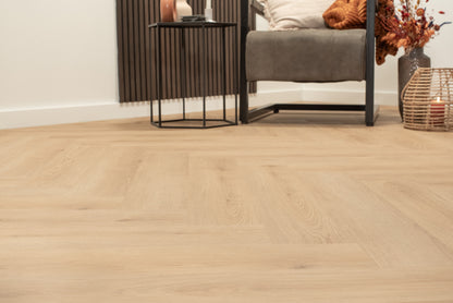 Floer Walvisgraat PVC - Bryde Bruin