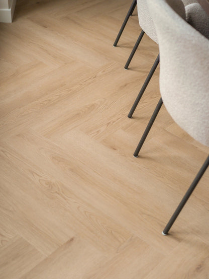 Floer Walvisgraat PVC - Bryde Bruin