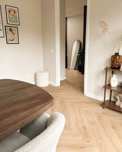 Floer Walvisgraat PVC - Bryde Bruin