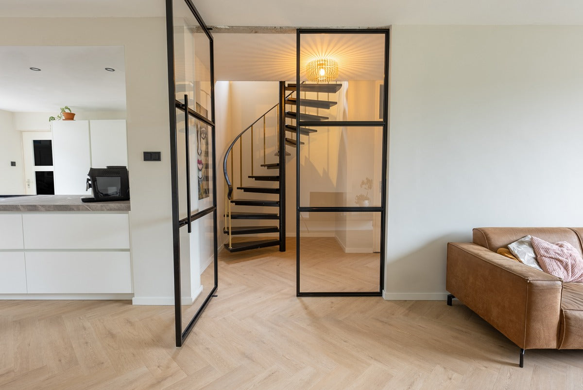 Floer Walvisgraat PVC - Gaia Grijsbeige